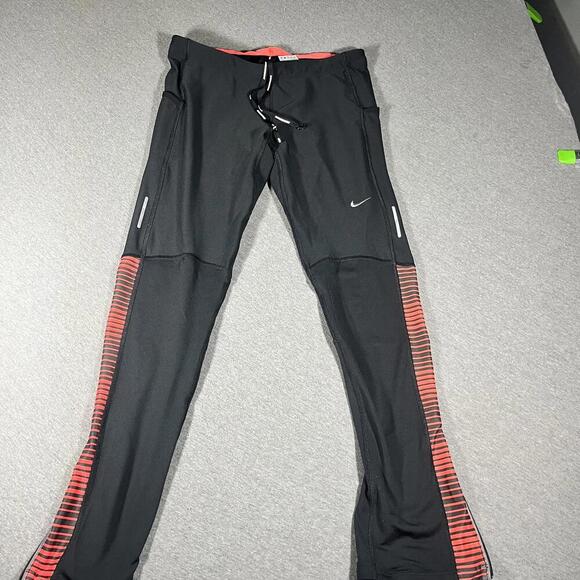 Nike Leggings woman’s XL Black and Red Activewear Sweatpants - Picture 1 of 7